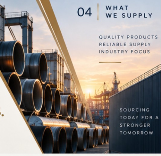 Industrial pipe and materials storage